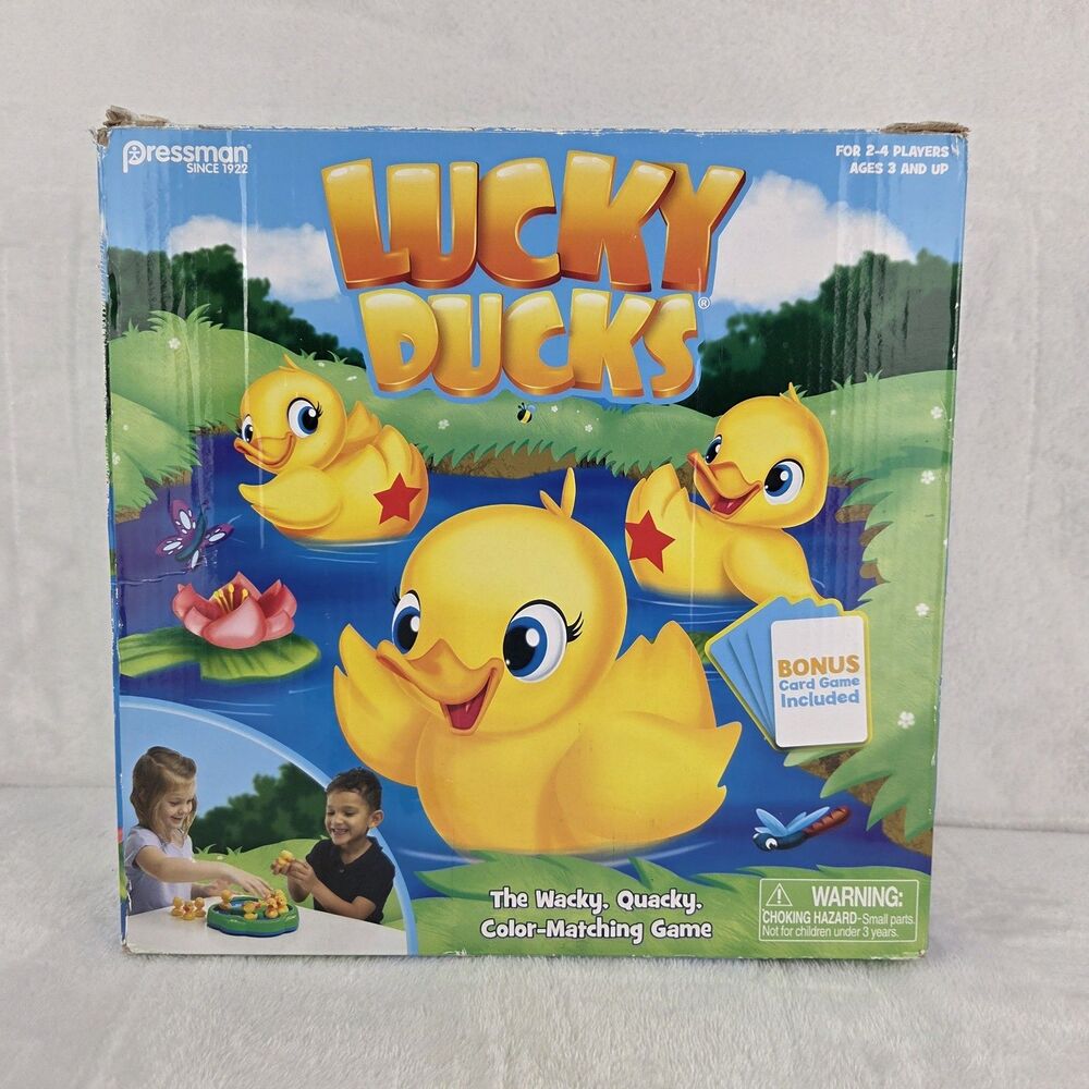 Pressman Lucky Ducks Color Matching Game Complete Tested‎ 2020 No Instructions